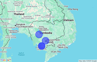 Target locations, Cambodia - Kandal, Pursat, Phnom Penh