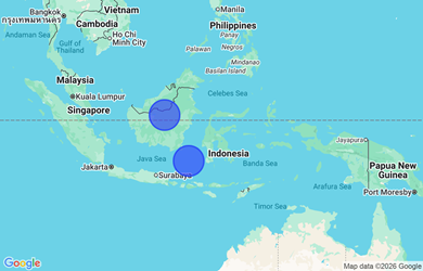 Target locations, Indonesia - Countrywide, Kalimantan