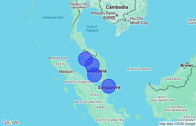 Target locations, Malaysia - Federal Territory of Kuala Lumpur, Johor, Penang, Countrywide