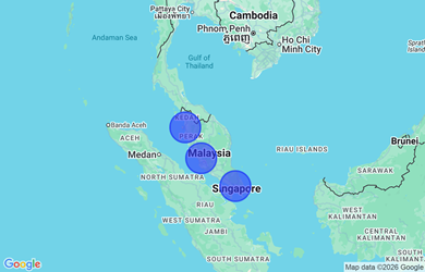 Target locations, Malaysia - Selangor, Penang, Johor