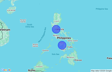 Target locations, Philippines - National Capital Region (NCR), Western Visayas